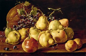 फिर भी जीवन quinces, आड़ू, अंगूर और कद्दू के साथ